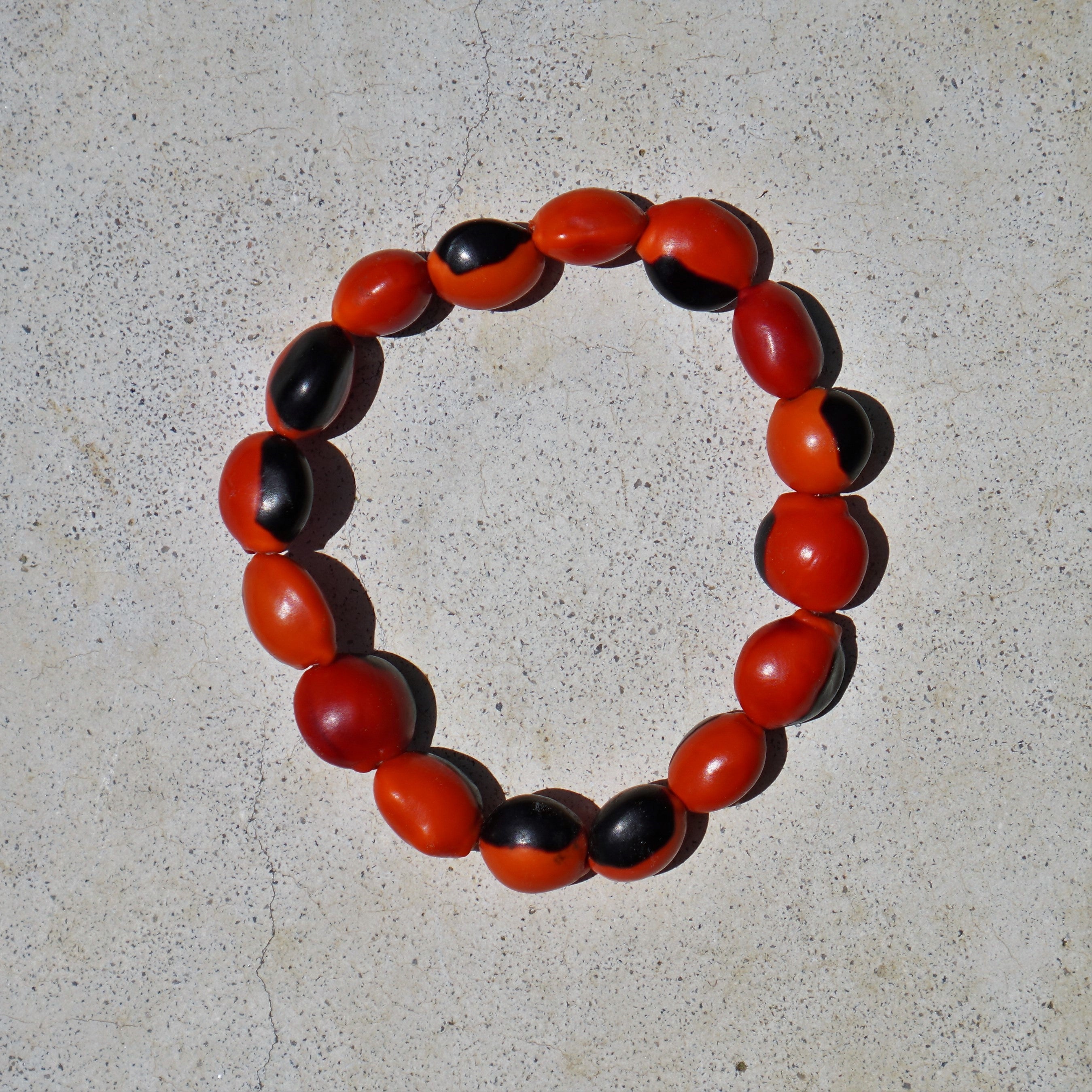 Shipiobo protection Huayruro seeds bracelet