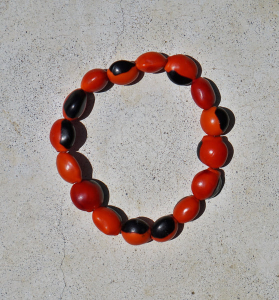Shipiobo protection Huayruro seeds bracelet