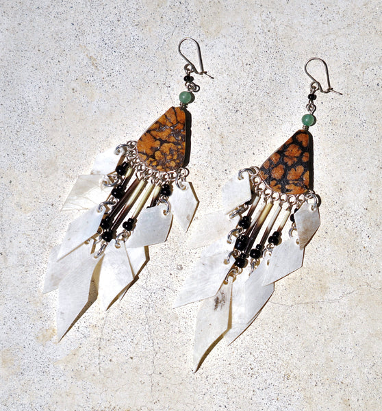 Ayahuasca Earrings  Tear drop