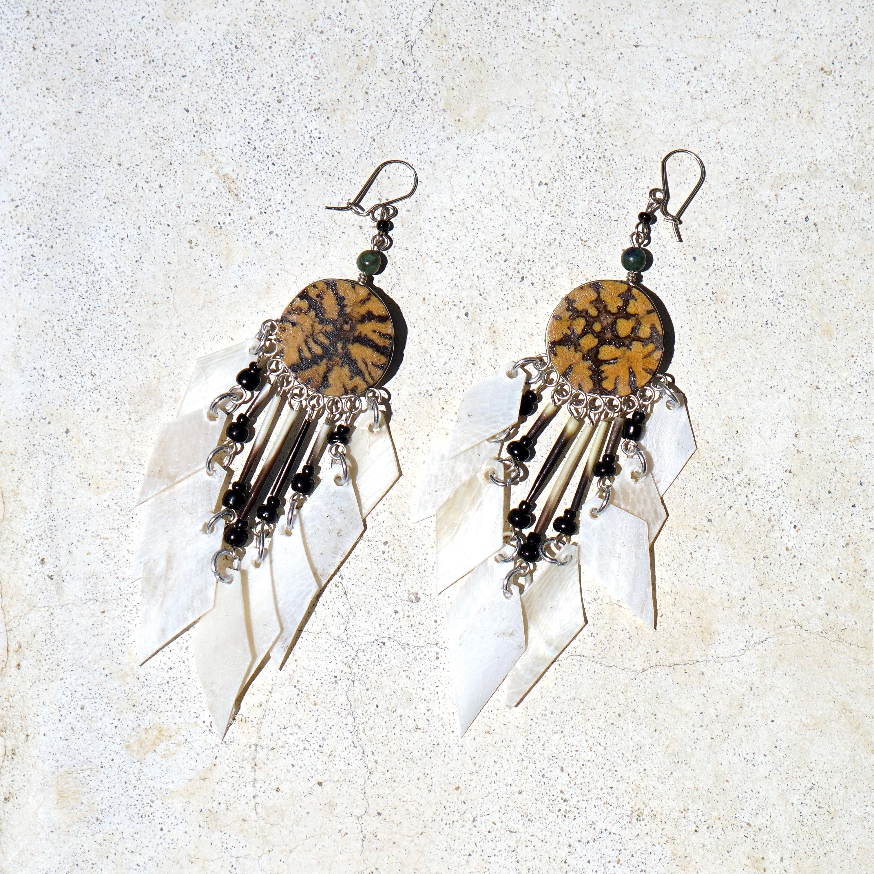 Ayahuasca Earrings Round