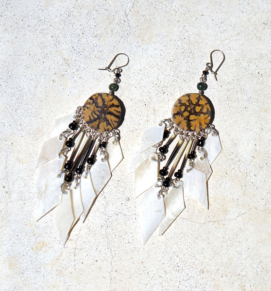 Ayahuasca Earrings Round