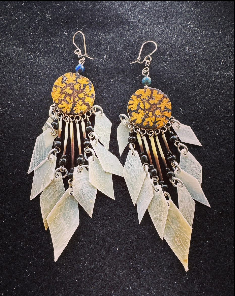 Ayahuasca Earrings Round