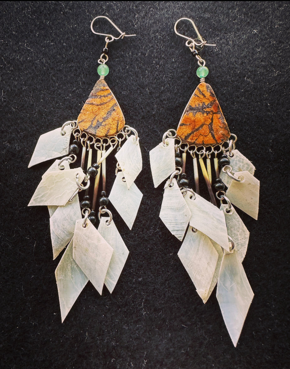 Ayahuasca Earrings Tear drop