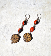 Ayahuasca and Huayruro seeds Earrings