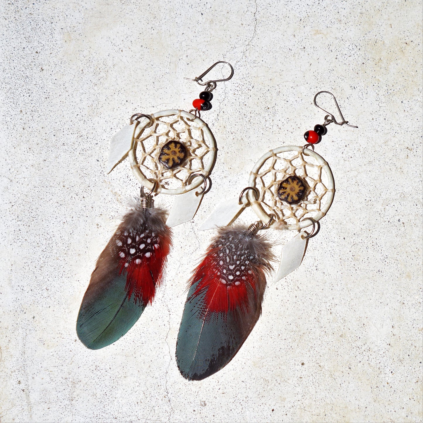 Shipibo dreamcatcher Earrings