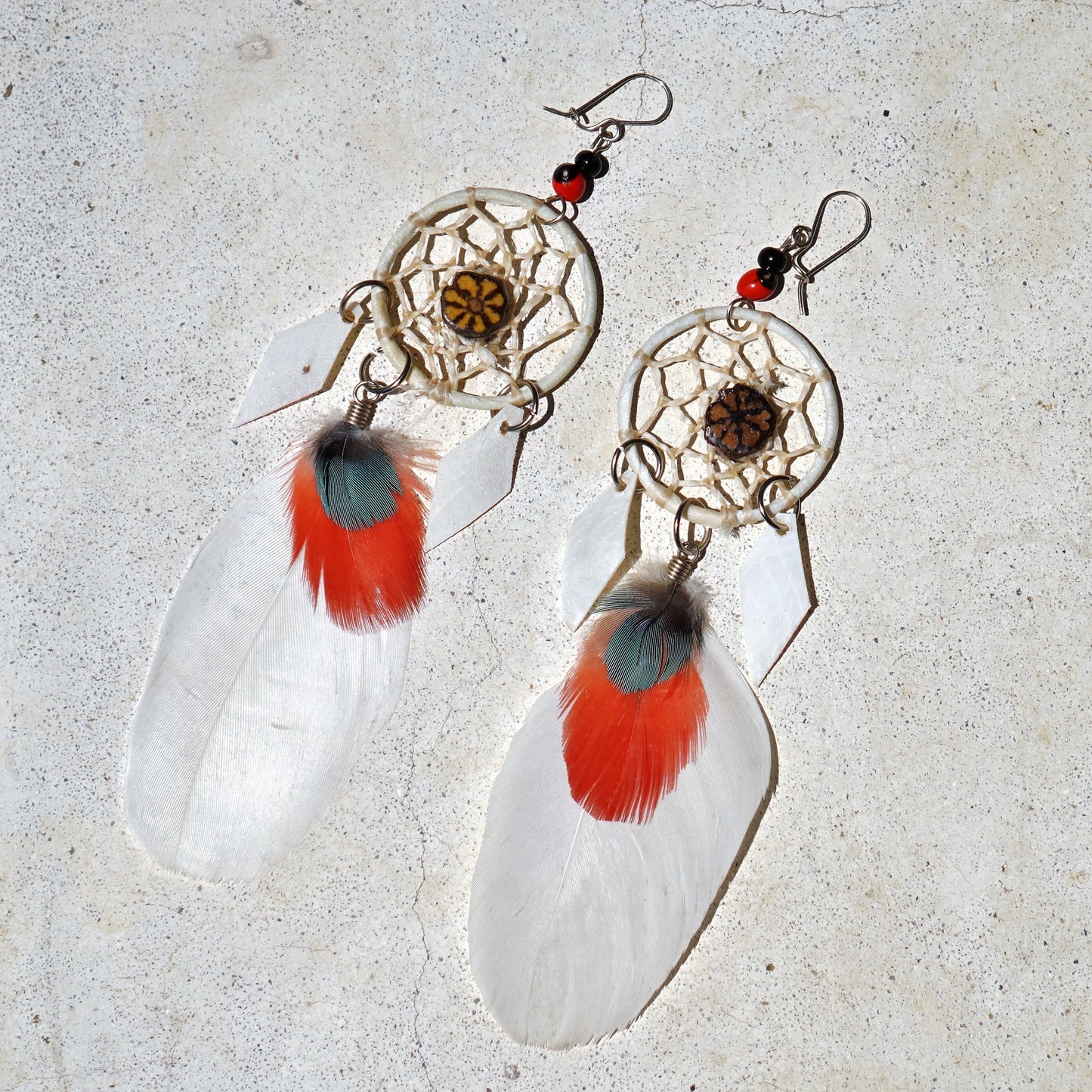 Shipibo dreamcatcher Earrings