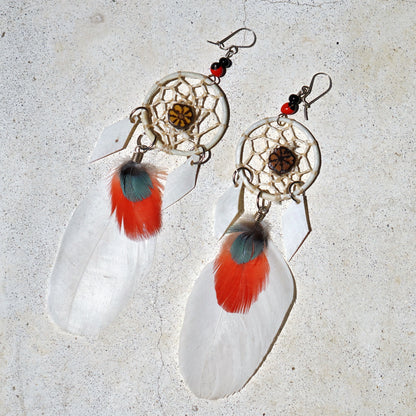 Shipibo dreamcatcher Earrings