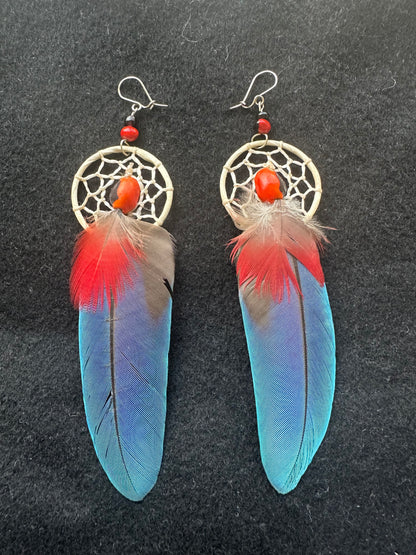 Shipibo dreamcatcher Earrings